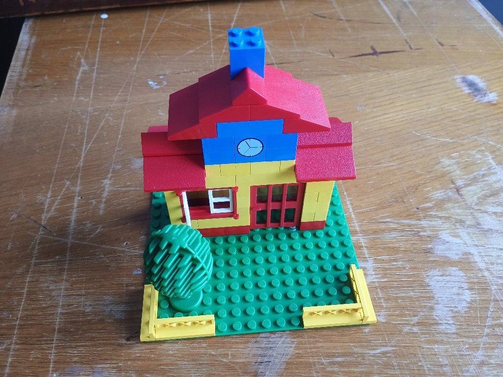 Legohuisje met klok, Ophalen of Verzenden, Gebruikt, Compleet, Lego