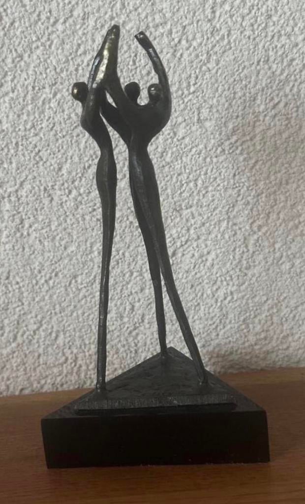 Bronzen Kunst werk v Corrie Ammerlaan 16 cm hoog, Antiek en Kunst, Antiek | Koper en Brons, Ophalen of Verzenden, Brons