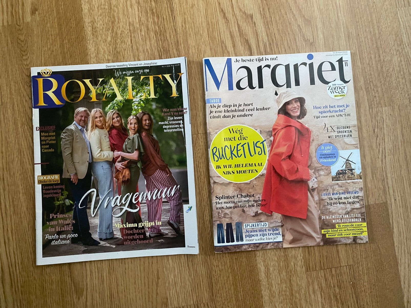Tijdschriften Royalty en Margriet, Ophalen of Verzenden, Zo goed als nieuw, Damesbladen