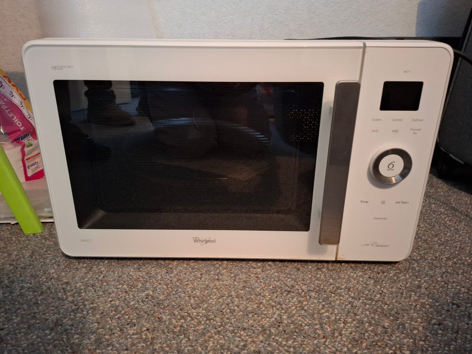 Whirlpool JQ277 Combimagnetron - Zo goed als nieuw, Ophalen, Combimagnetron, Grill, Zo goed als nieuw