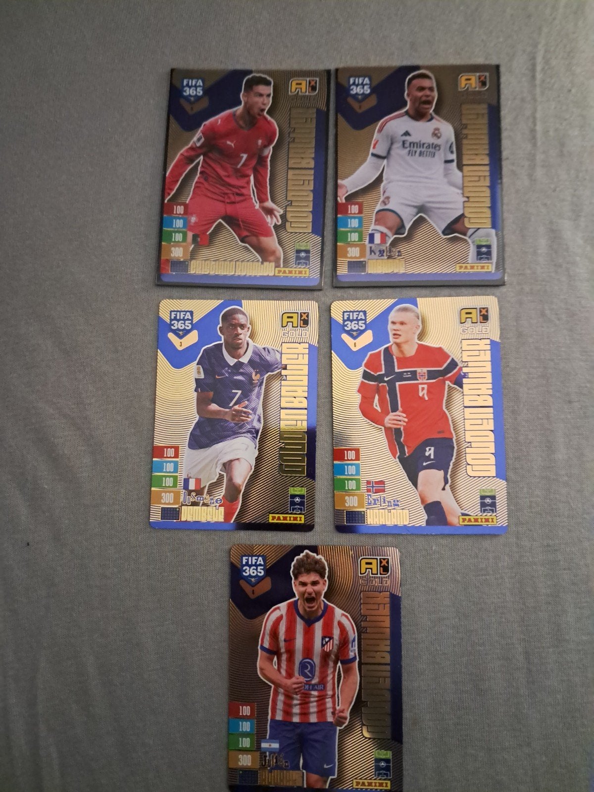 5 Golden Ballers Adrenalyn XL Panini. 2027. Nieuwstaat., Ophalen of Verzenden, Nieuw, Meerdere plaatjes