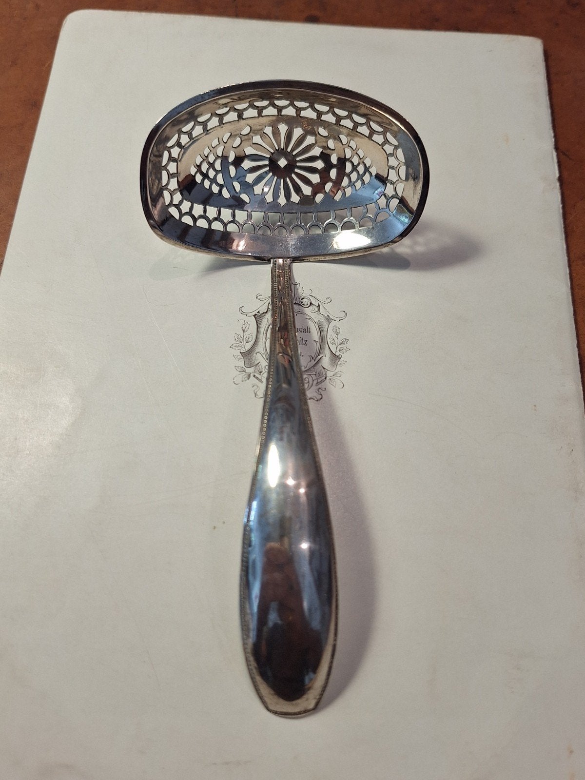 Zilver strooi if natscheplepel zilver, Antiek en Kunst, Ophalen of Verzenden, Zilver
