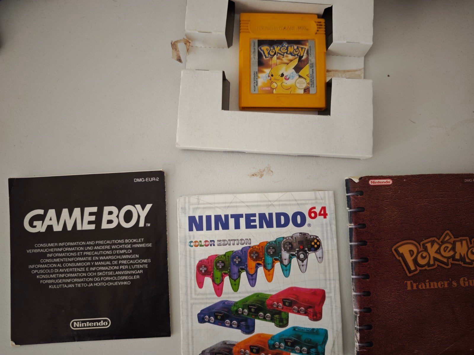Pokémon Yellow compleet in doos, 1 speler, Ophalen, Gebruikt, Role Playing Game (Rpg)