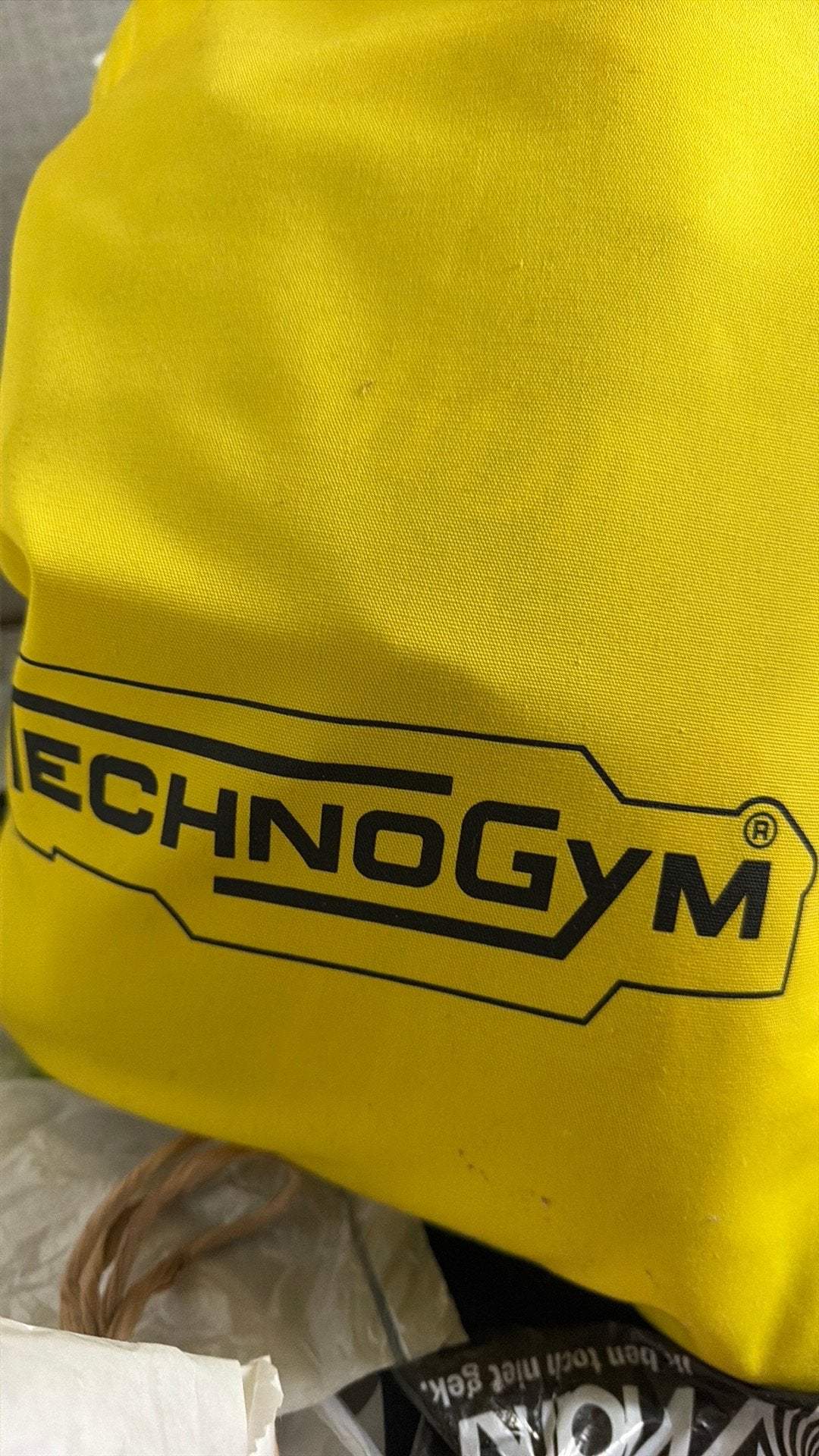 Gele tas technogym nieuw €5 per stuk sporttas geel, Ophalen of Verzenden, Nieuw