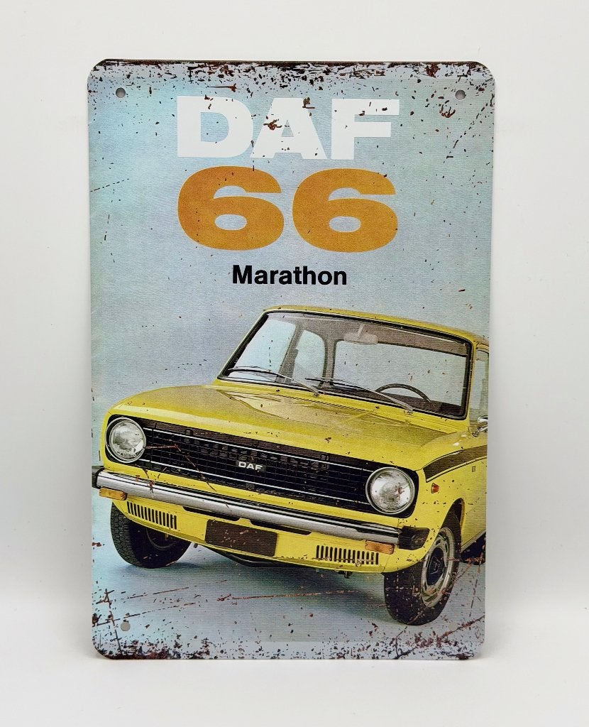 DAF 66 bord | 20x30cm, Ophalen of Verzenden, Nieuw, Reclamebord