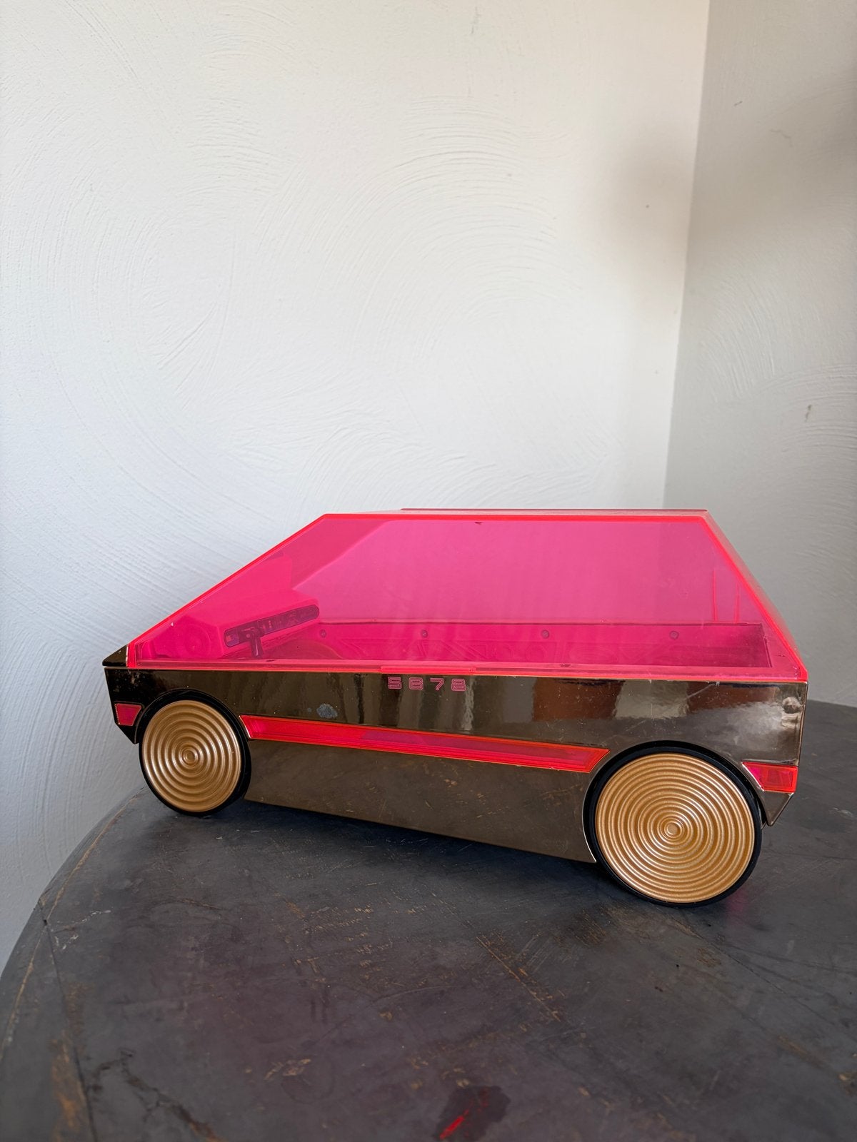 Vintage Barbie Kinder Speelauto - Roze en Goud, Ophalen of Verzenden, Gebruikt