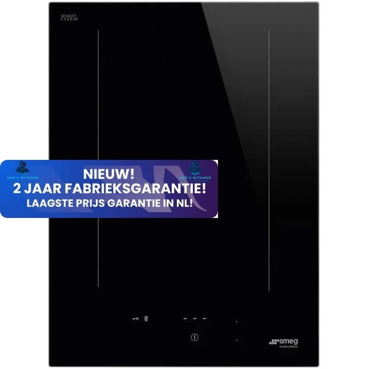 SMEG 38CM DOMINO Inductiekookplaat 2 ZONES MultiZone, Info@adoswitgoed.nl, Kamerlingh Onnestraat 8, Wijchen, Nieuw, 3 kookzones of minder
