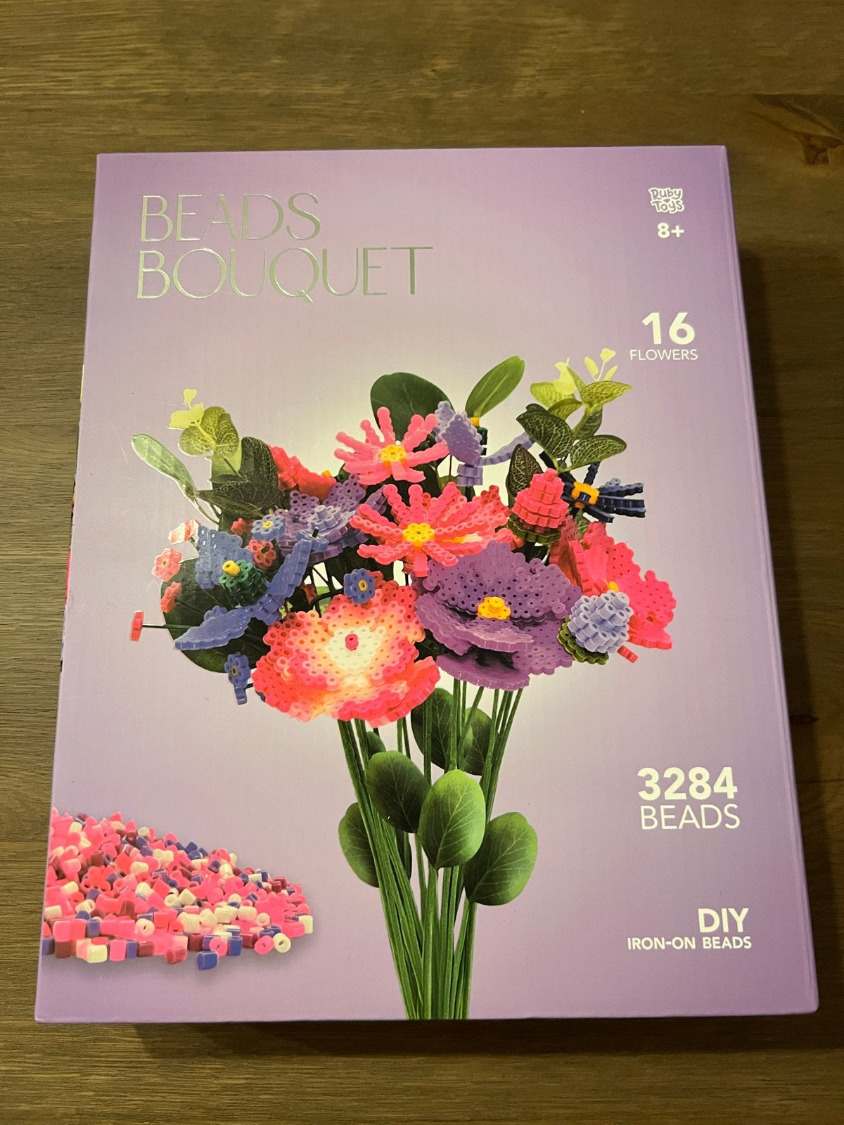 Beads Bouquet DIY set - Maak 16 bloemenboeket, Nieuw, Meerkleurig, Kunststof, Educatief