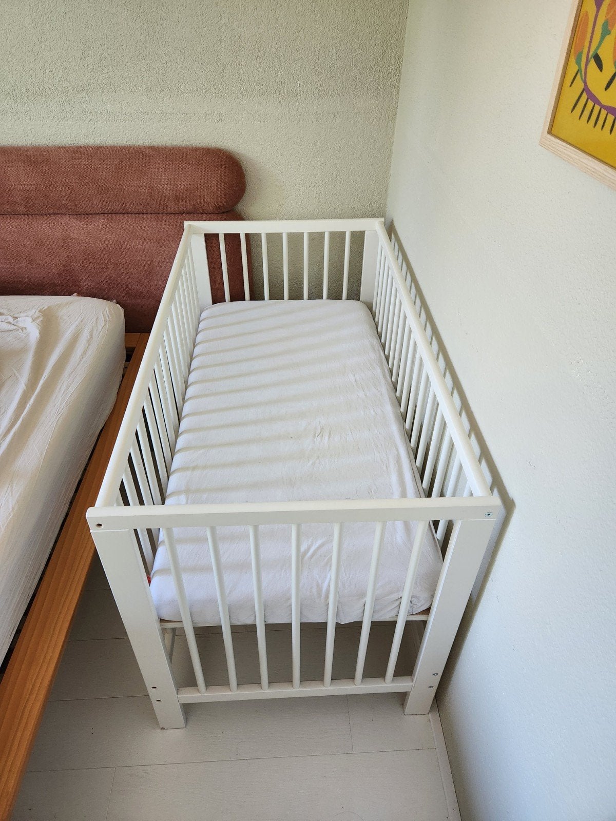 Ikea Gulliver Ledikant met matras - prima staat, Ophalen, Gebruikt, Ledikant