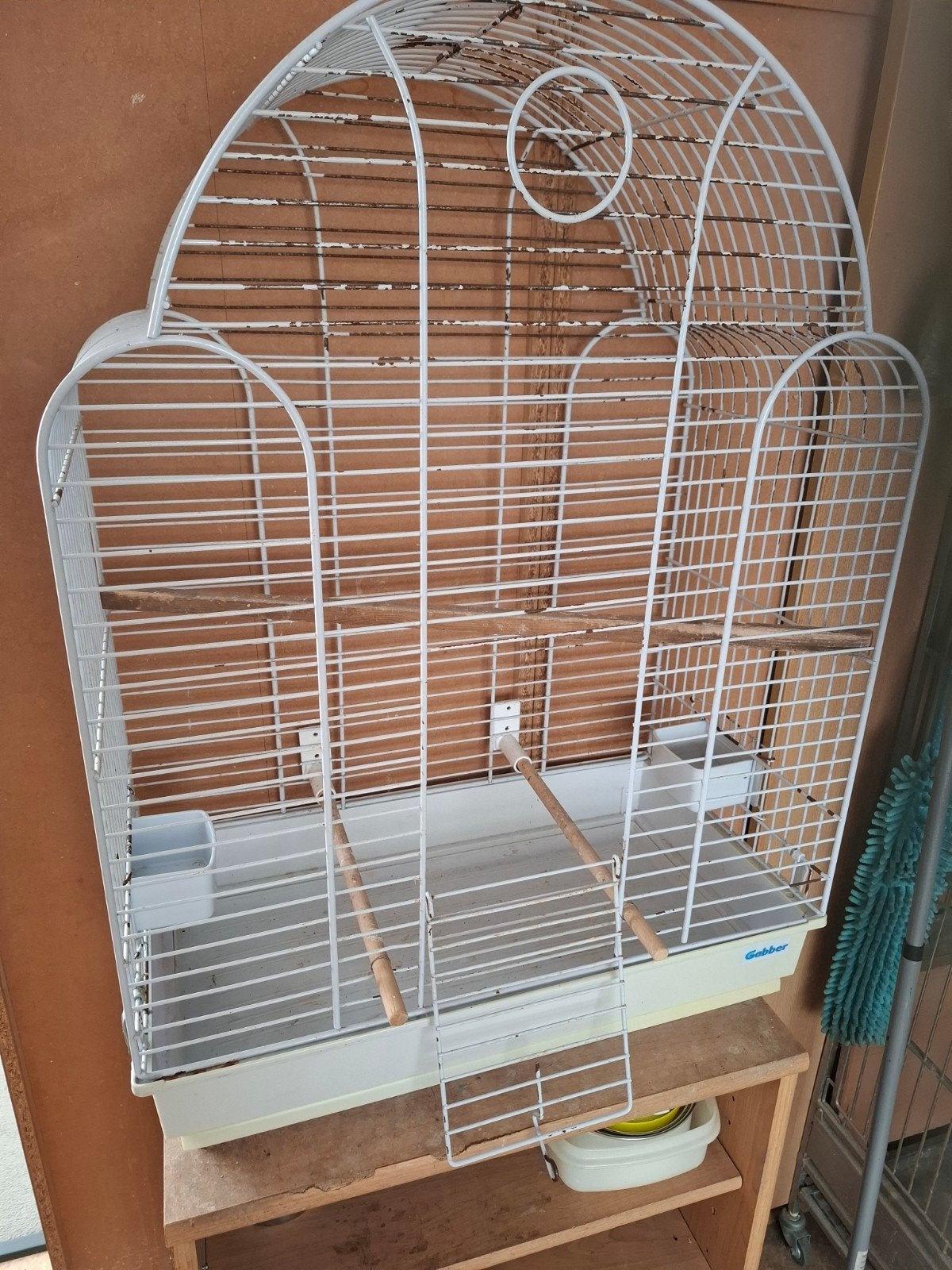 Groteparkietenkooi 60x31x80 cm hoog, Dieren en Toebehoren, Ophalen, Gebruikt, Aluminium, Vogelkooi