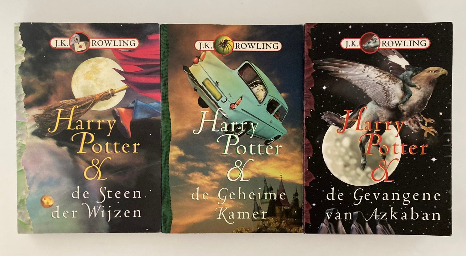 HARRY POTTER 1 t/m 3 - J. K. Rowling - PRE-MOVIE uitgave!, Boeken, Ophalen of Verzenden, Gelezen