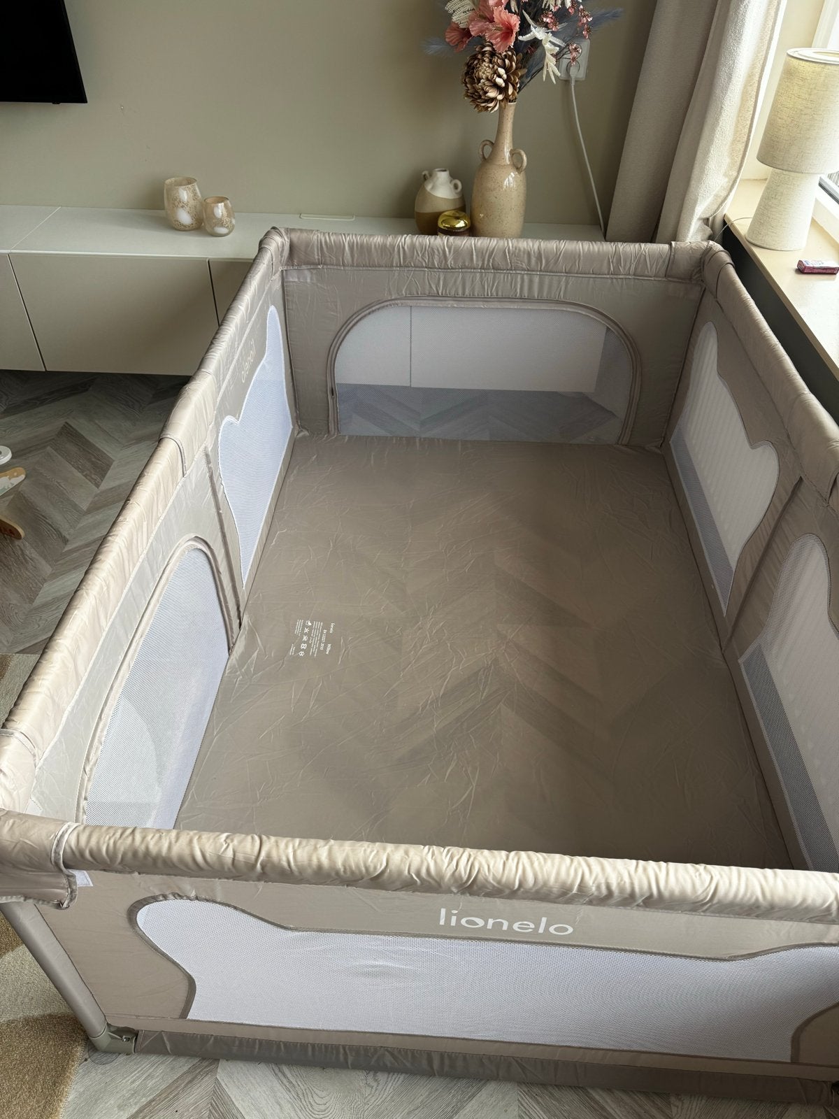 Lionelo Roel grondBox - Beige, Ophalen, Zo goed als nieuw, Rechthoekig