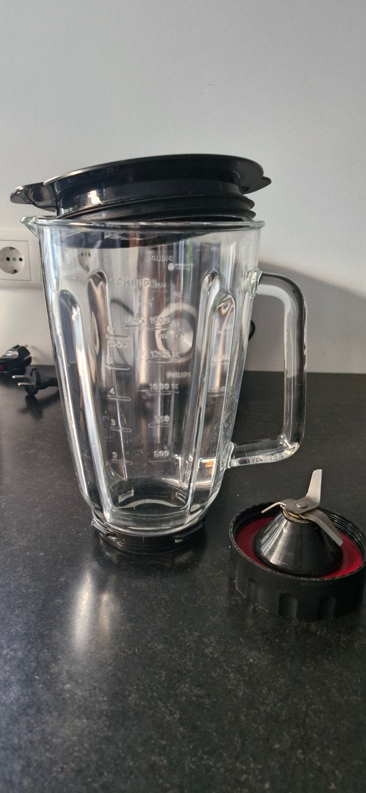 Glazen kan voor Philips blender HR3040 incl deksel, Witgoed en Apparatuur, Ophalen of Verzenden, Zo goed als nieuw, Blender-accessoire