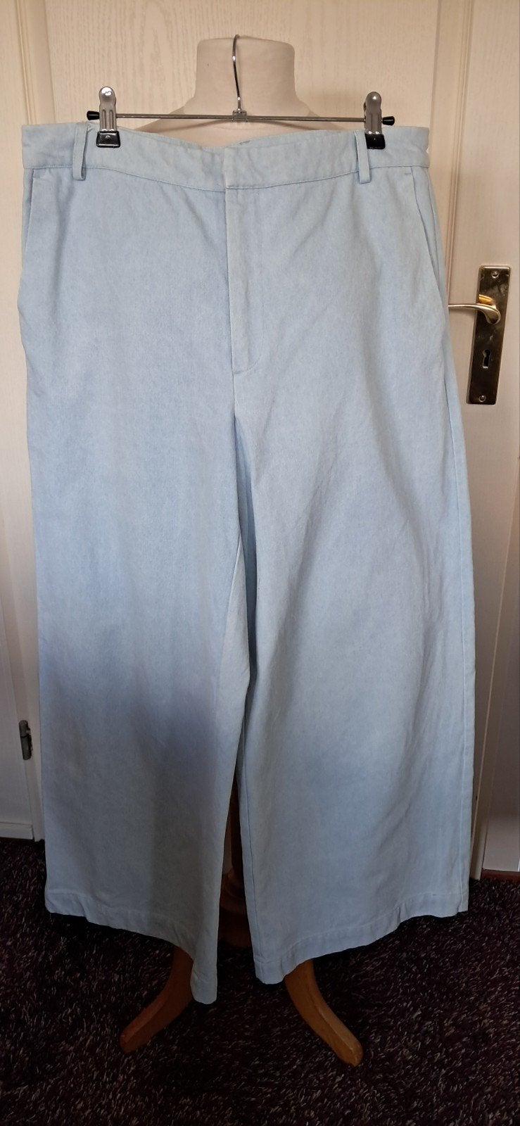 MY ESSENTIAL WARDROBE Broek met flairpijpen - Maat 42, Blauw, Maat 42/44 (L), Onbekend, My Essential Wardrobe