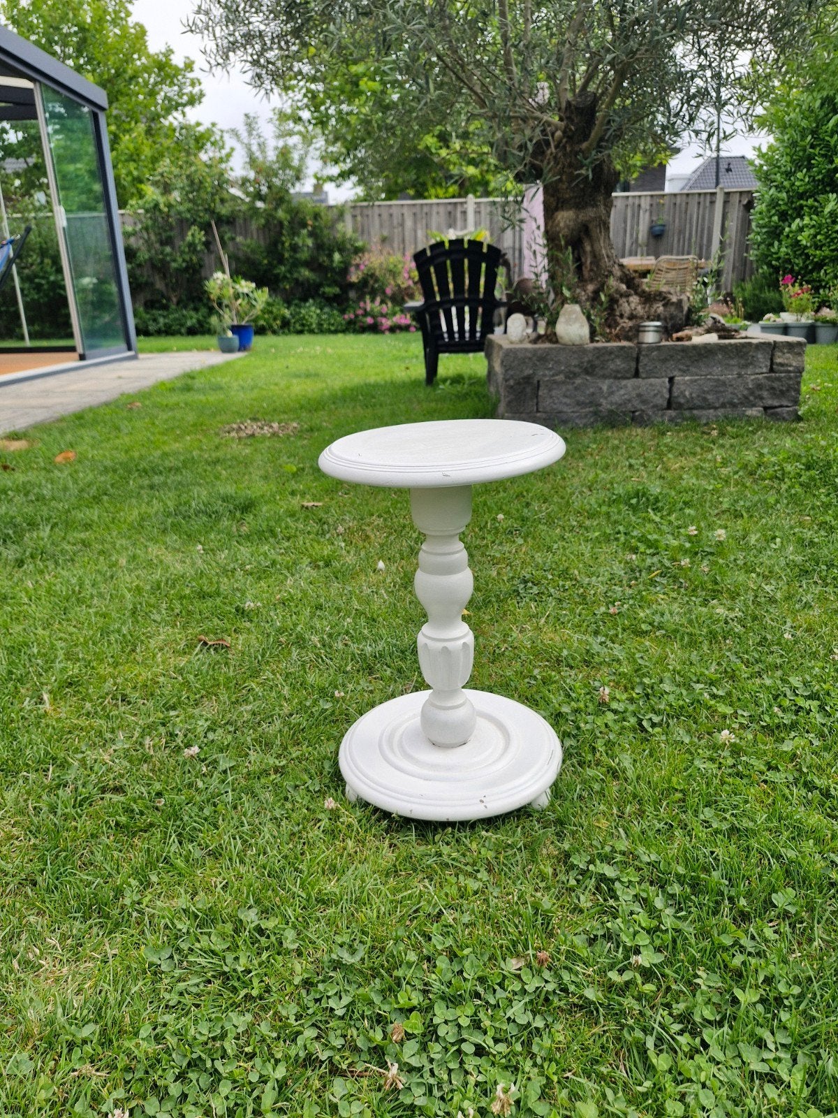 Vintage bijzettafeltje, Huis en Inrichting, Ophalen, Minder dan 45 cm, Minder dan 55 cm, Gebruikt