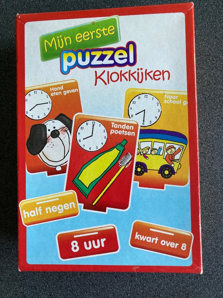 Klokkijken – Mijn Eerste klokkijkspel - in uitstekende staat, Ophalen of Verzenden, Zo goed als nieuw, Rekenen
