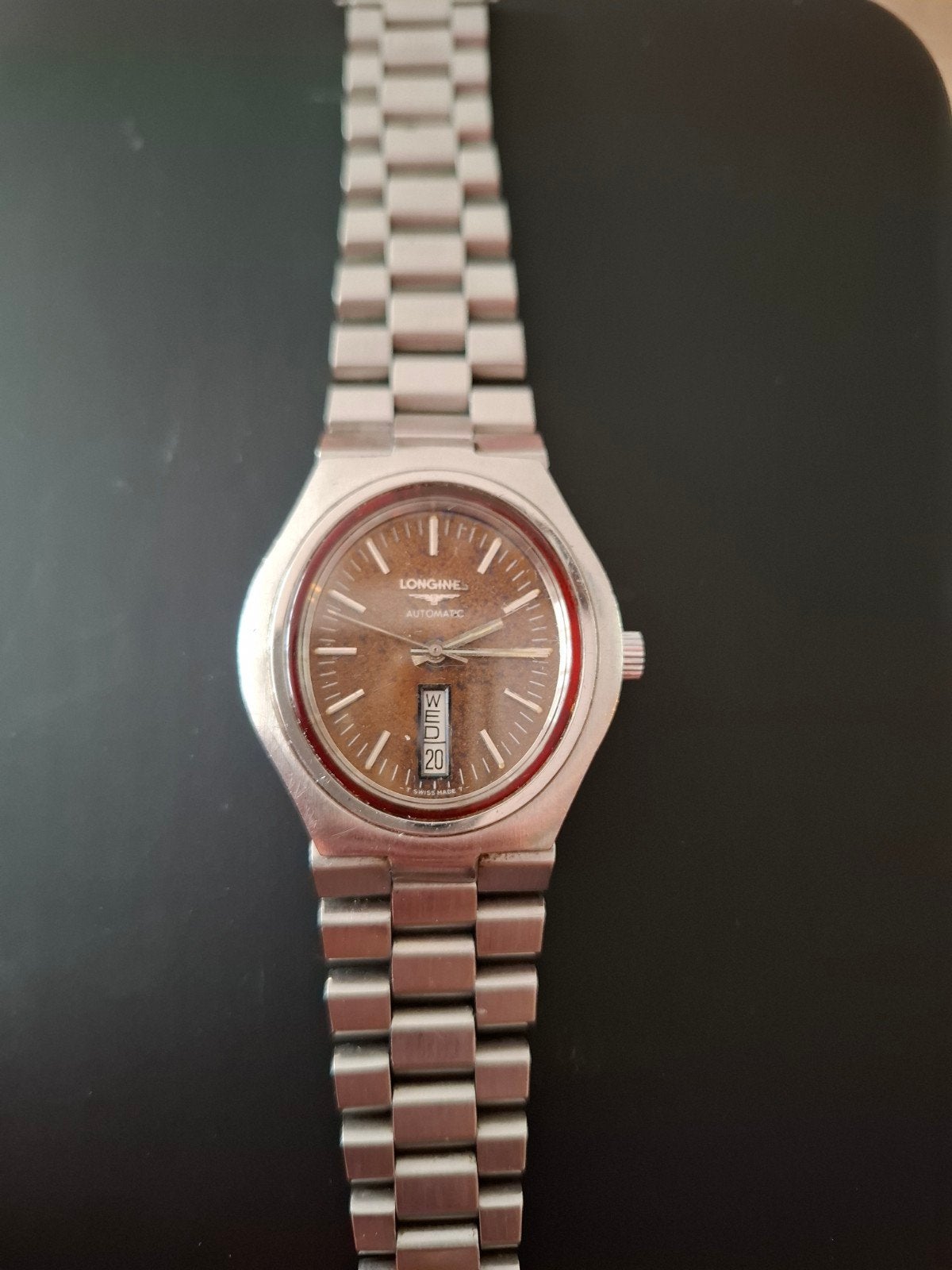 Longines Day & Date Automatic horloge, Staal, Met bandje, Polshorloge, Longines