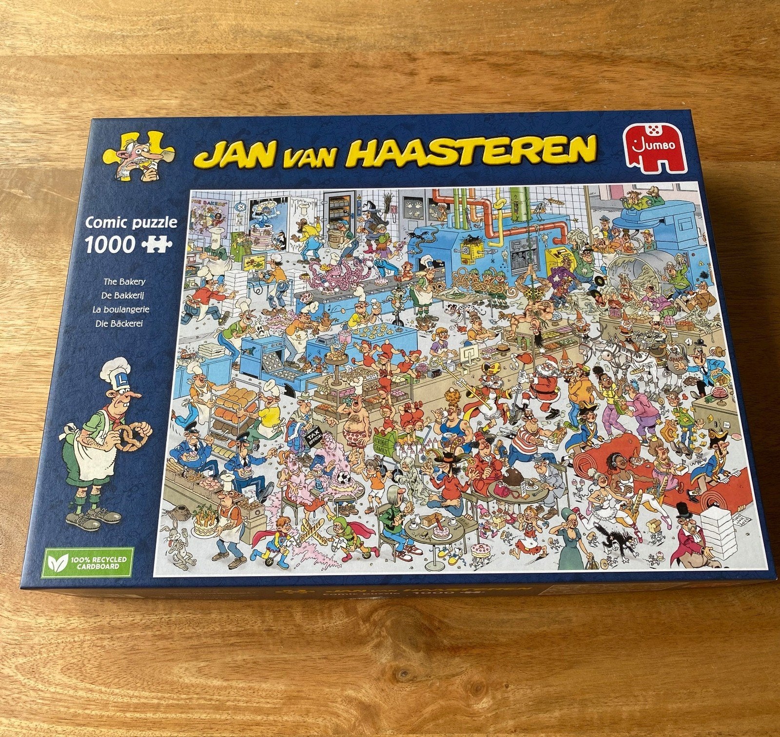 Jan van Haasteren puzzel De Bakkerij 1000 stukjes, Ophalen of Verzenden, 500 t/m 1500 stukjes, Zo goed als nieuw, Legpuzzel