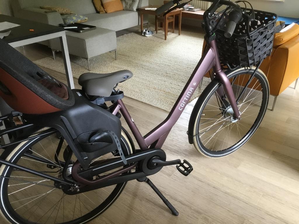 Damesfiets Cortina met achterzitje weinig gebruikt, Versnellingen, Zo goed als nieuw, 50 tot 53 cm, Ophalen