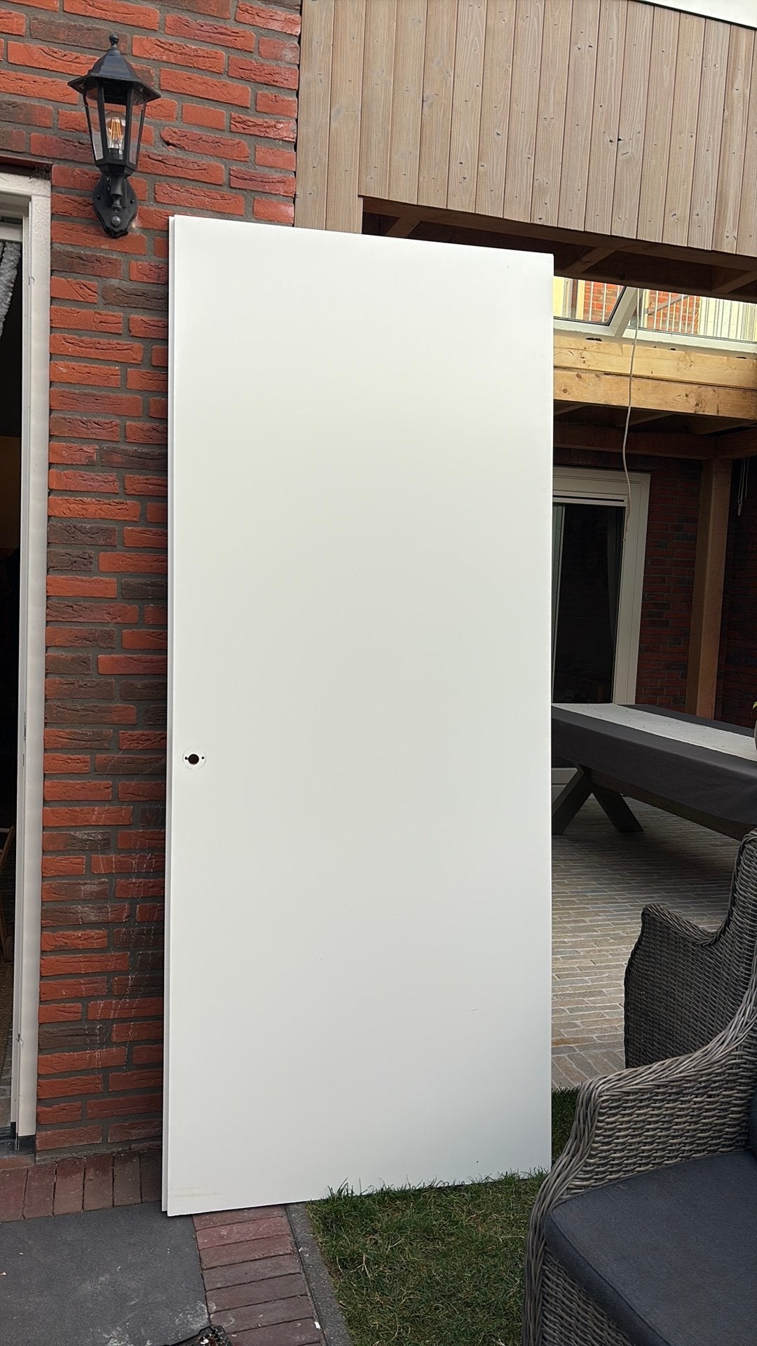 Opdekdeur 231 x 93, Ophalen, Gebruikt, Binnendeur, 215 cm of meer