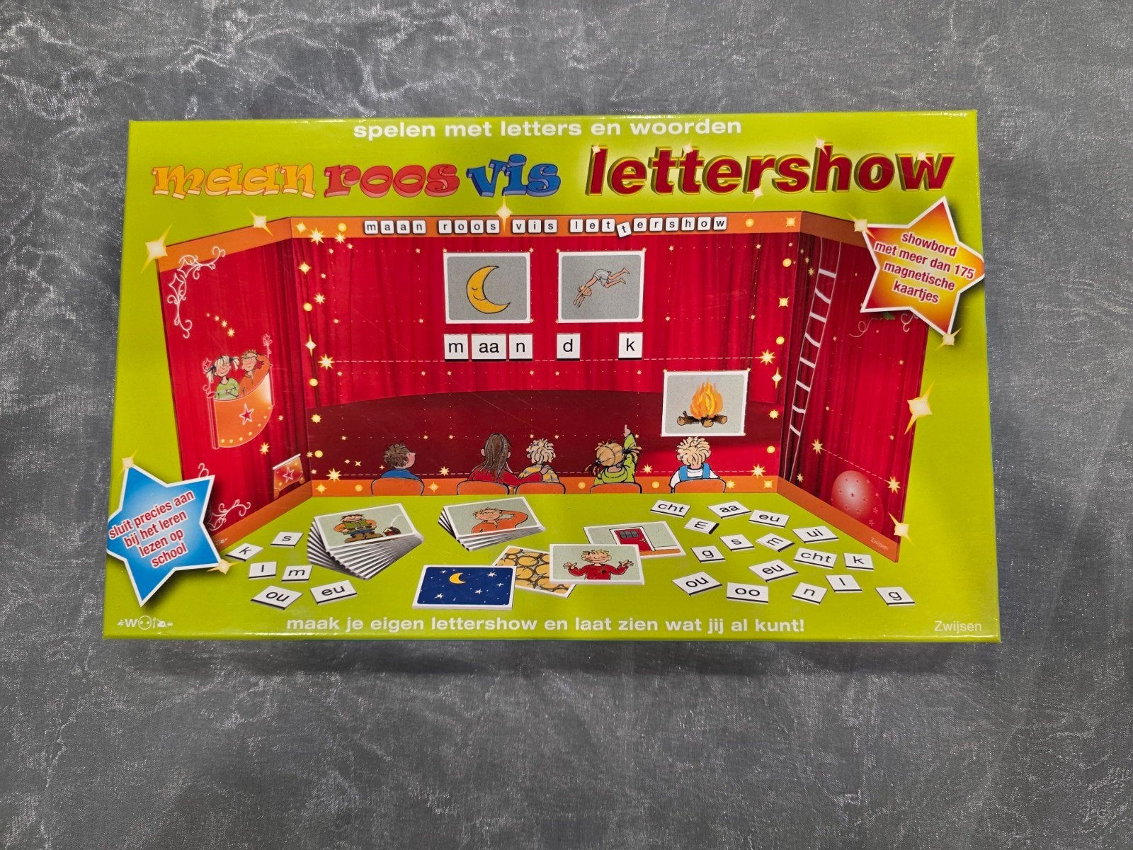 woorden spel lettershow Maan roos vis, Ophalen, Zo goed als nieuw, Taal en Lezen