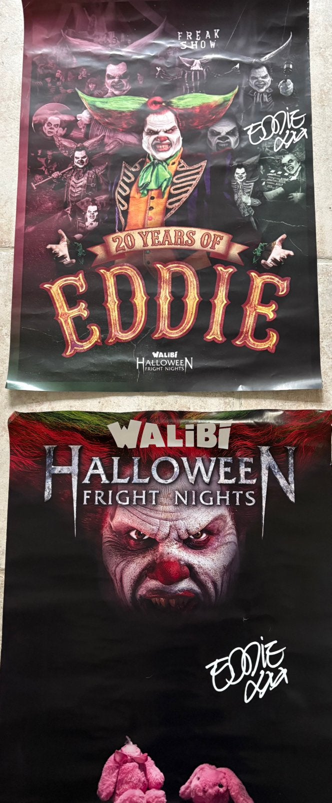 Fright nights poster Walibi halloween Eddie, Verzamelen, Ophalen of Verzenden, Zo goed als nieuw, A1 t/m A3, Film en Tv