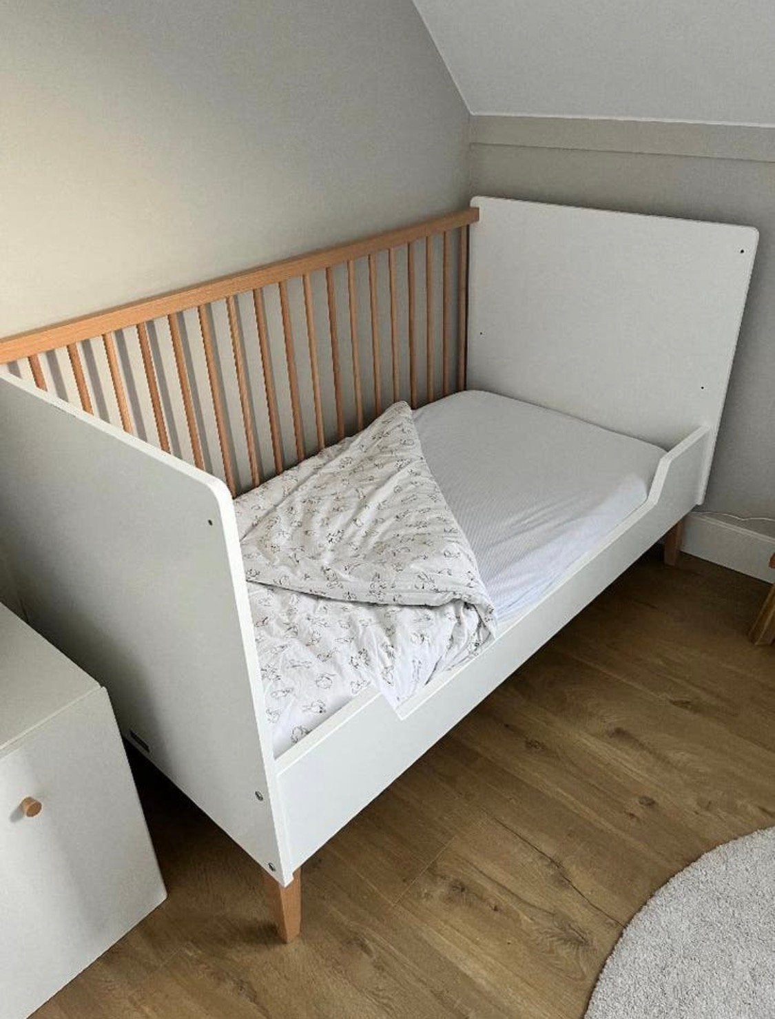 Bopita baby(meegroei)bed (Indy), Kinderen en Baby's, Babywiegjes en Ledikanten, Gebruikt, Ledikant, Ophalen
