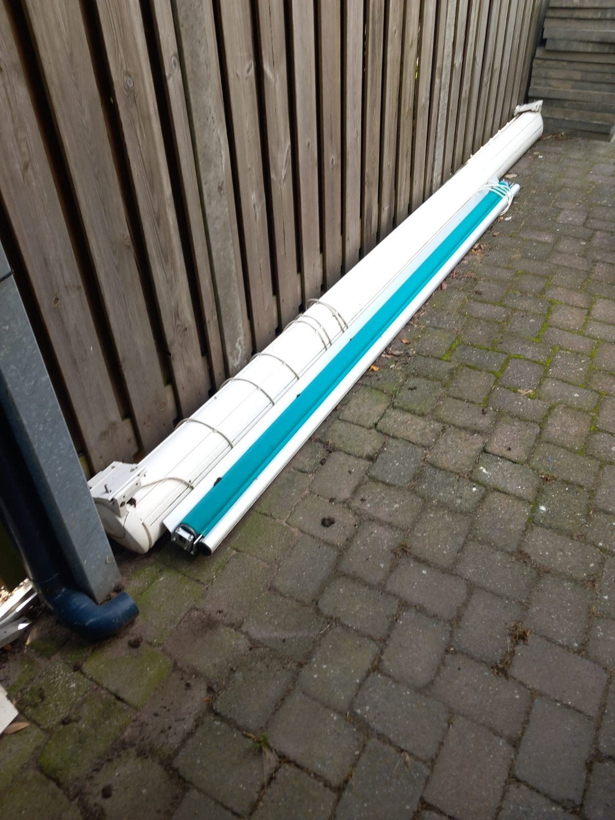 elektrische zonneschermen, Ophalen of Verzenden, Zo goed als nieuw, Knikarmscherm