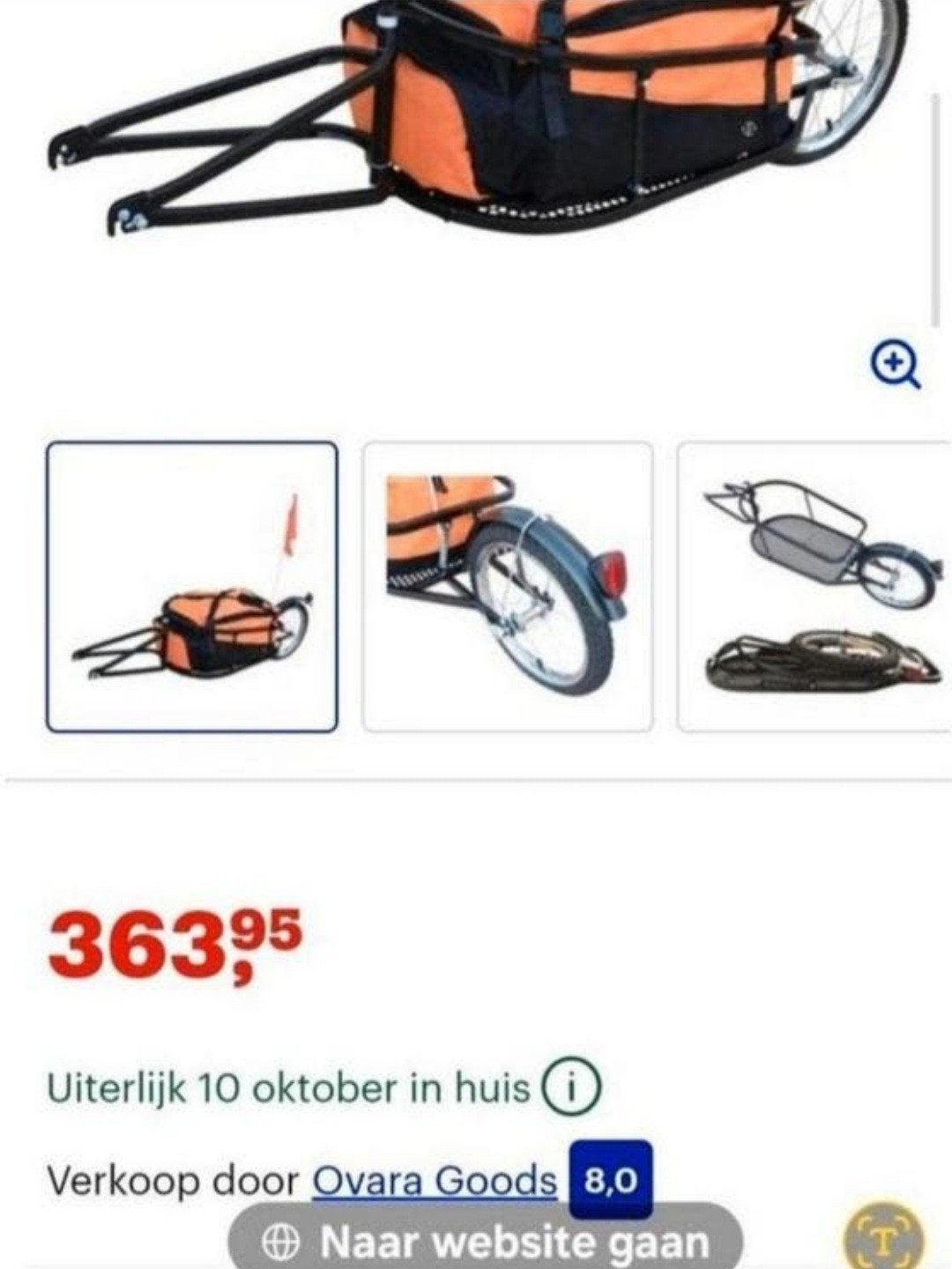 Te koop! Nieuw Vida XL fiets car., Ophalen, Nieuw, Hondenkar