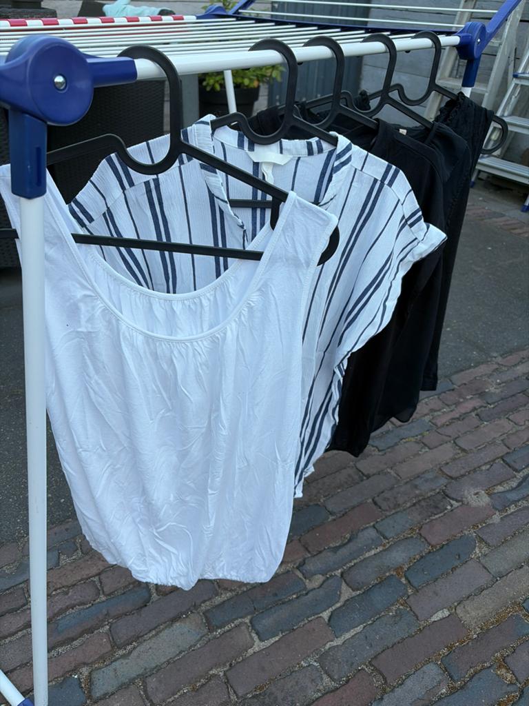 Pakket singlets maat M (38/40) - Diverse kleuren en stijlen, Kleding | Dames, Tops, Maat 38/40 (M), Wit, Ophalen of Verzenden