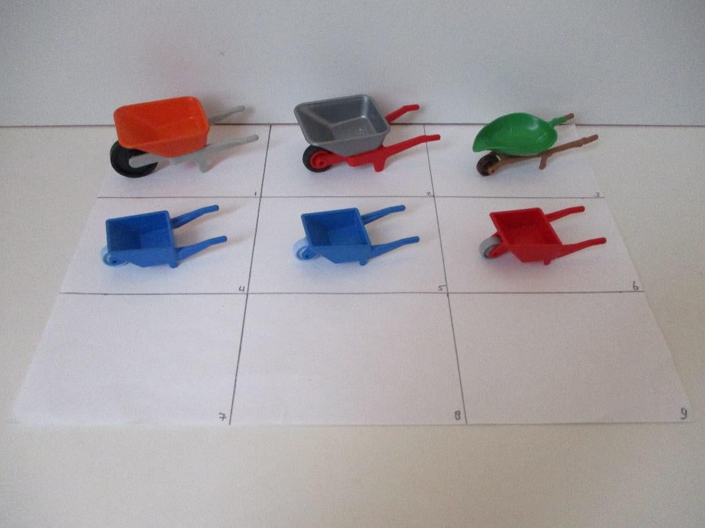 playmobil onderdelen kruiwagens, Ophalen of Verzenden, Zo goed als nieuw
