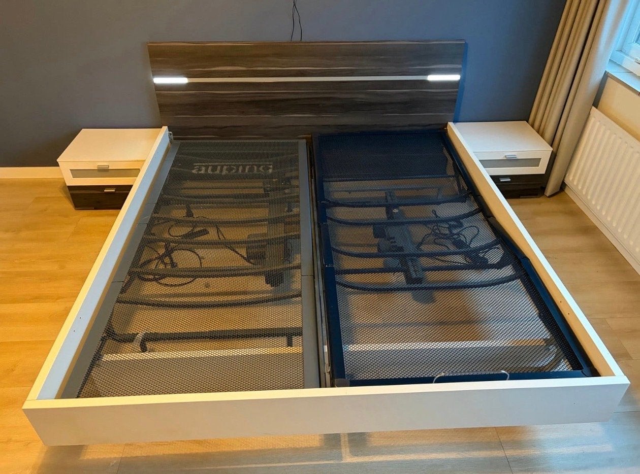 Bedombouw, elektrische bodems Auping, Avek en kastjes, Huis en Inrichting, Ophalen, Tweepersoons, 180 cm, 200 cm