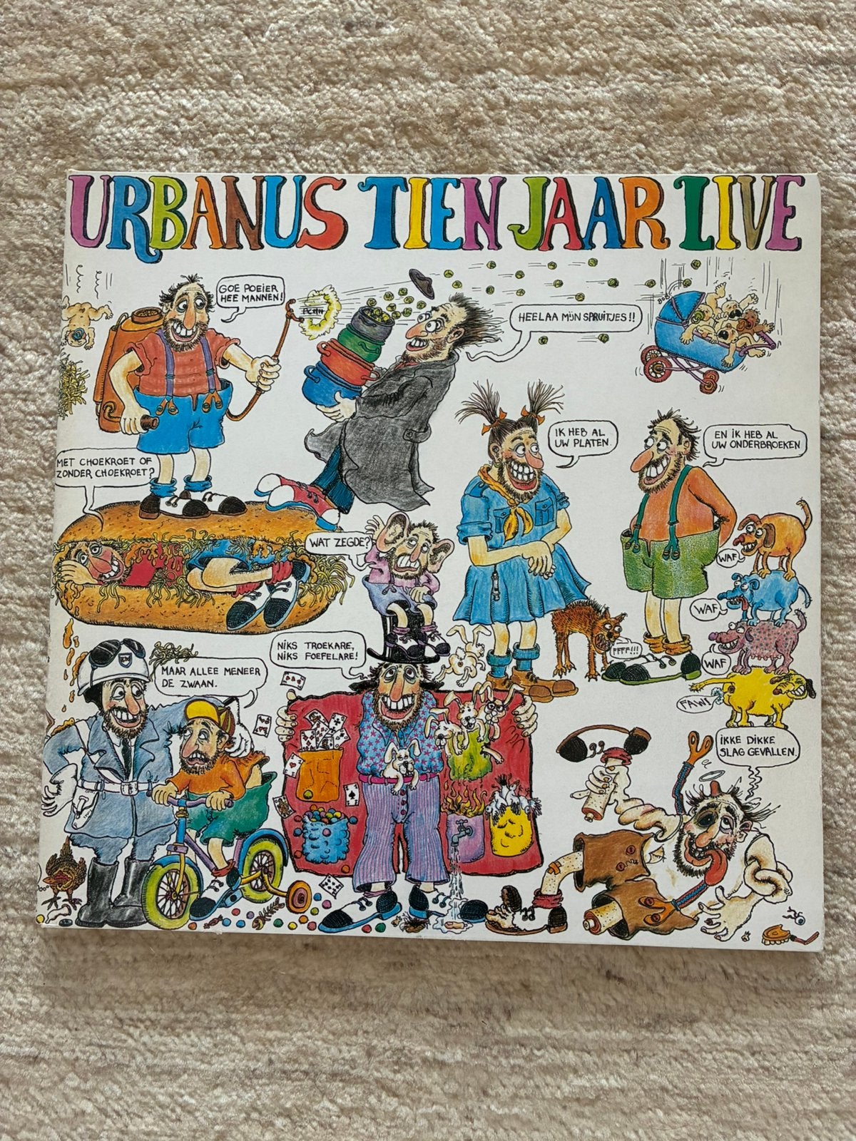 Vinyl Urbanus tien jaar live, 3 lp’s Philips 1983, LP, Gebruikt, Pop, Overige formaten