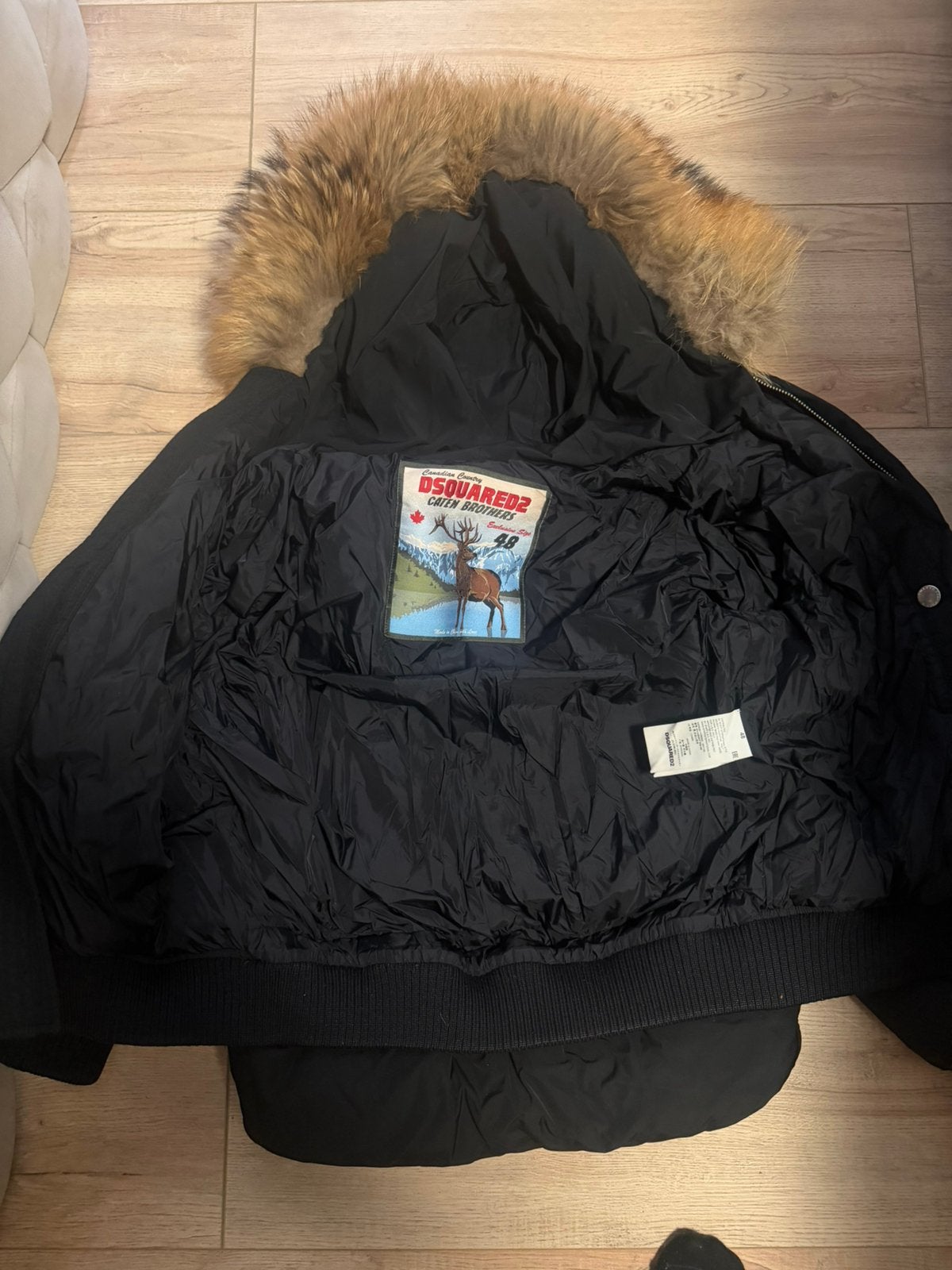 Dsquared jas !, Ophalen of Verzenden, Zo goed als nieuw, Maat 48/50 (M), Zwart