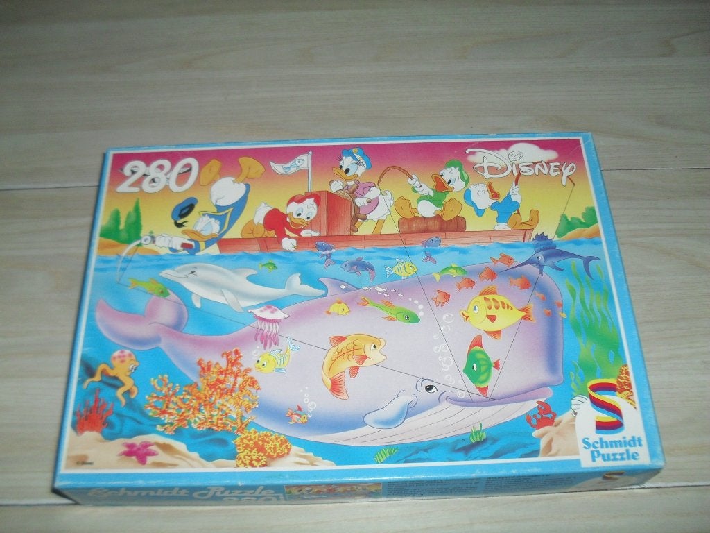 Donald gaat vissen puzzle 280 stukjes, Ophalen, Minder dan 500 stukjes, Gebruikt, Legpuzzel