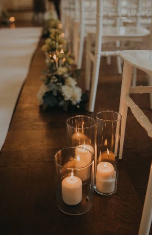 20 Cilinder vazen voor kaarsen/bloemen, Ophalen, Gebruikt, Glas, Overige typen