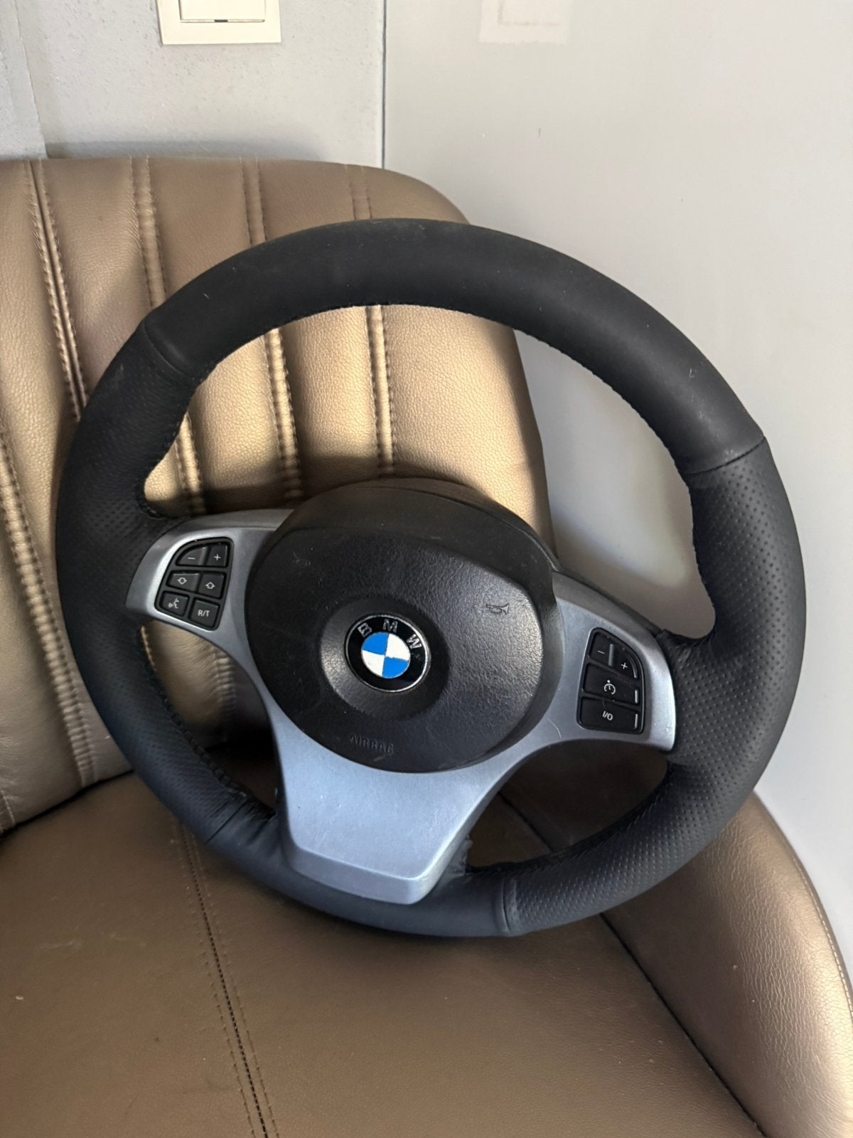 Bmw E39 E46 E53 E83 leder stuur, Auto-onderdelen, Ophalen of Verzenden, BMW