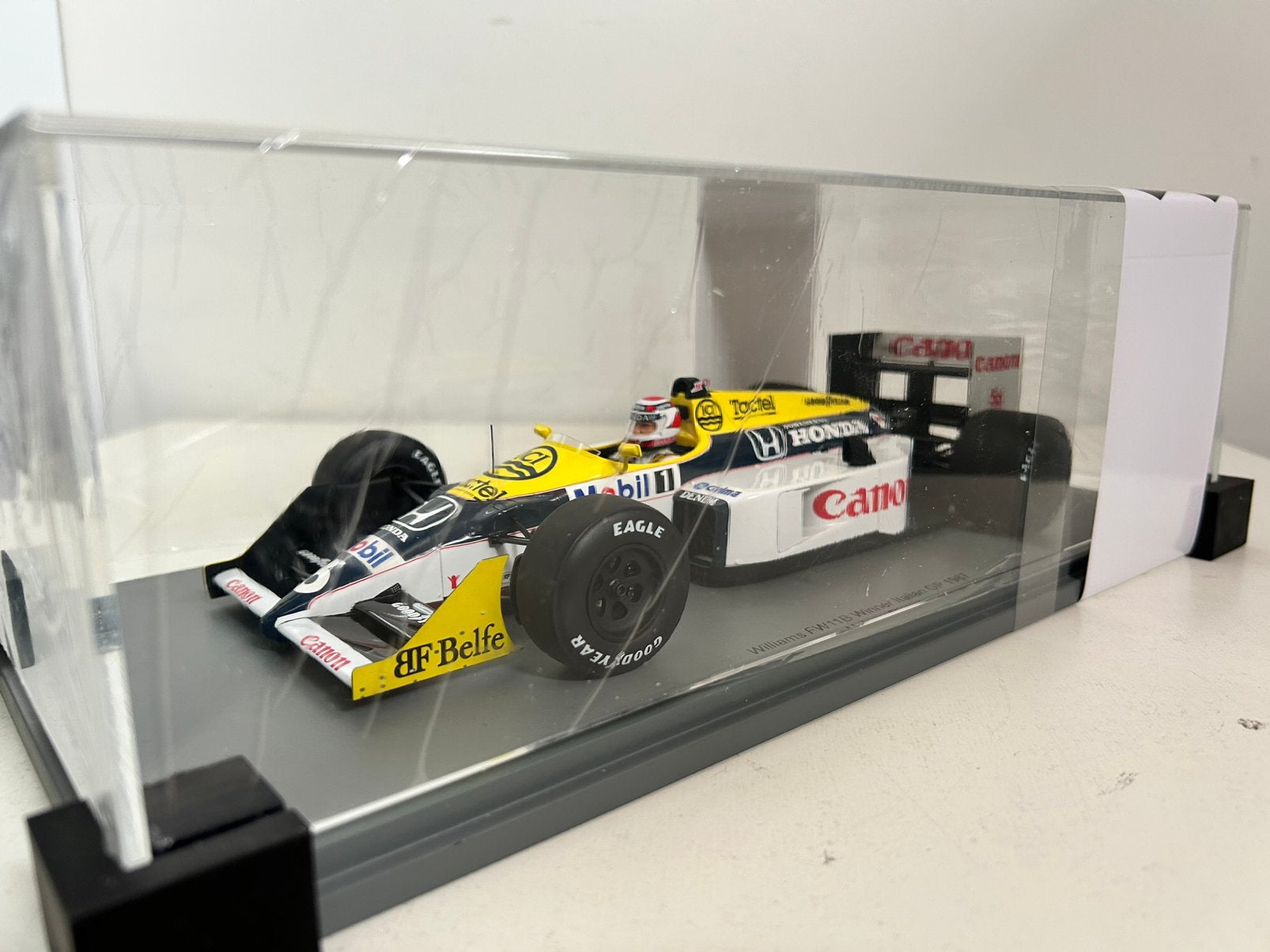 1/18 Spark Williams FW11B Nelson Piquet winst GP Italie 1987, Ophalen of Verzenden, Zo goed als nieuw, Auto, Overige merken