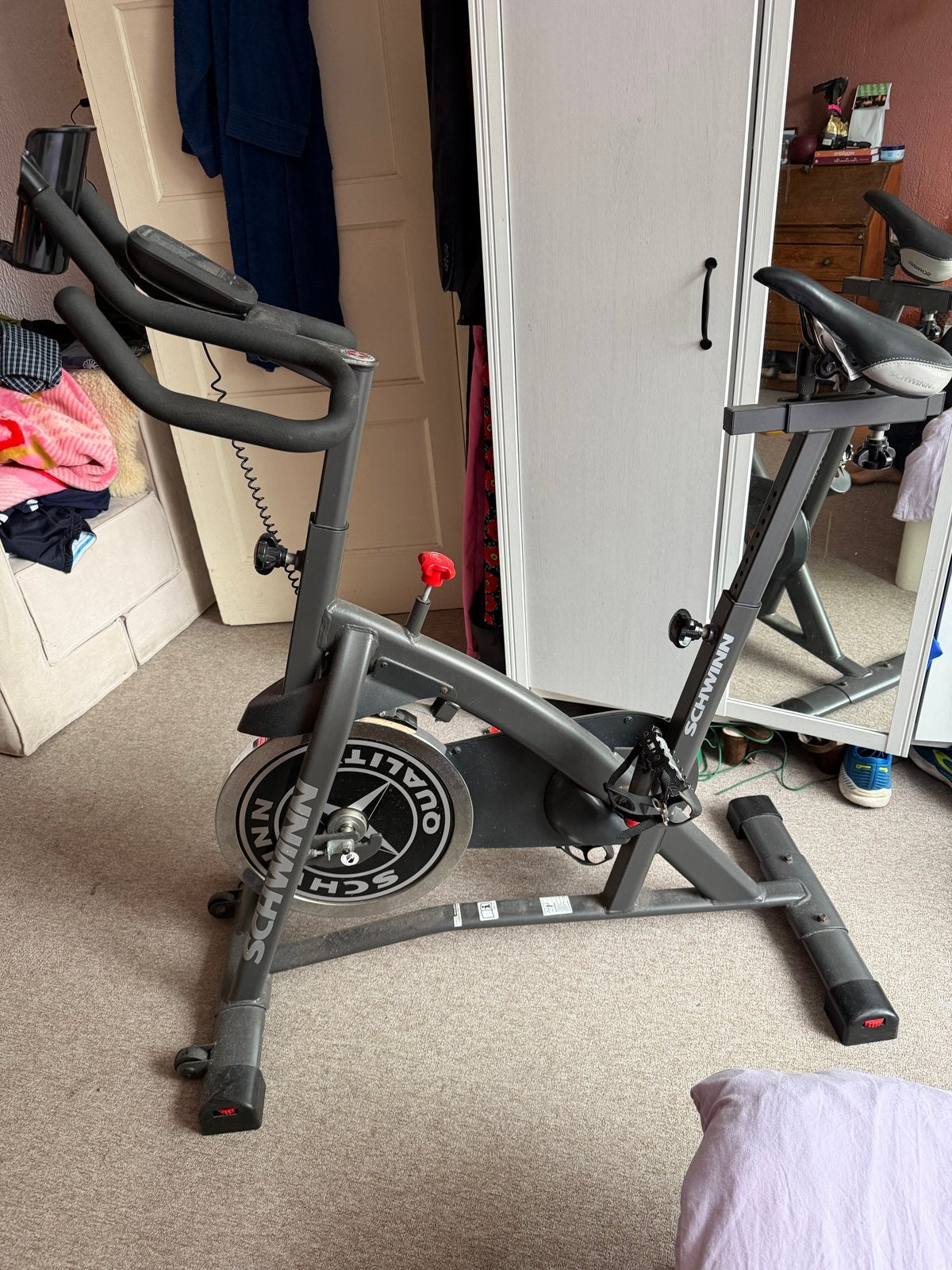 Schwinn IC2i Indoor Cycling Bike - Spinningfiets, Ophalen, Gebruikt, Spinningfiets, Metaal