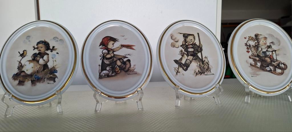 Set van 4 Hummel wandborden - Vintage verzamelobjecten, Ophalen