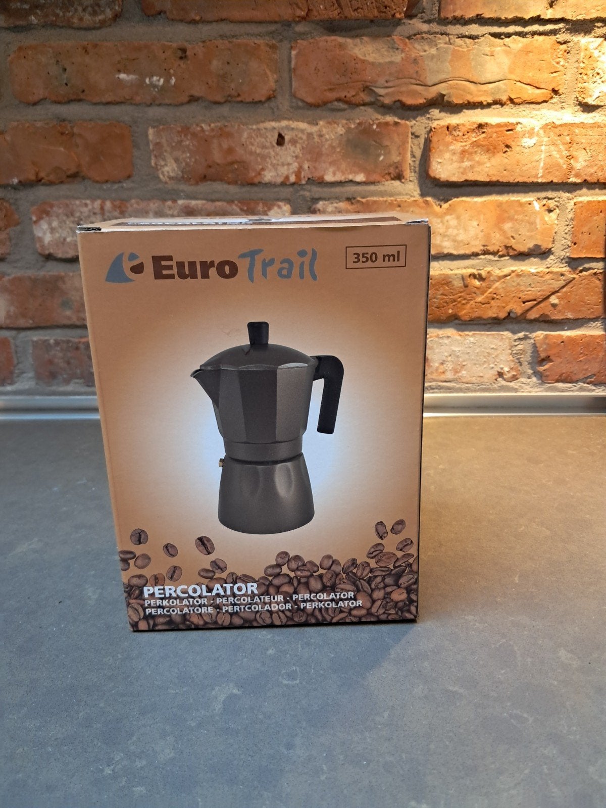 EuroTrail Percolator 350 ml - Nieuw in doos, Ophalen, Overige modellen, Nieuw, Gemalen koffie