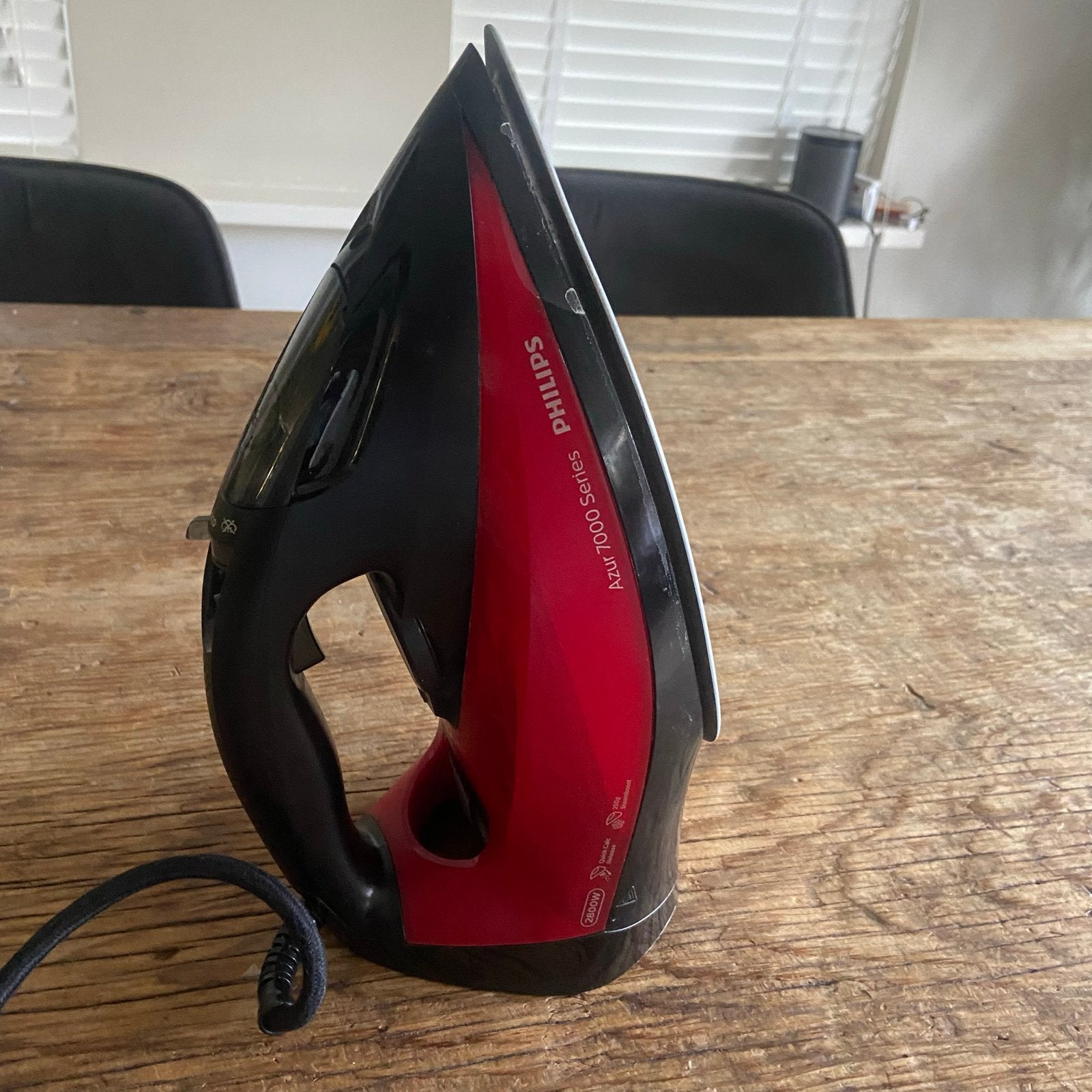 Philips Azur 7000 Series Strijkijzer - Rood/Zwart, Ophalen, Gebruikt, Strijkijzer met snoer