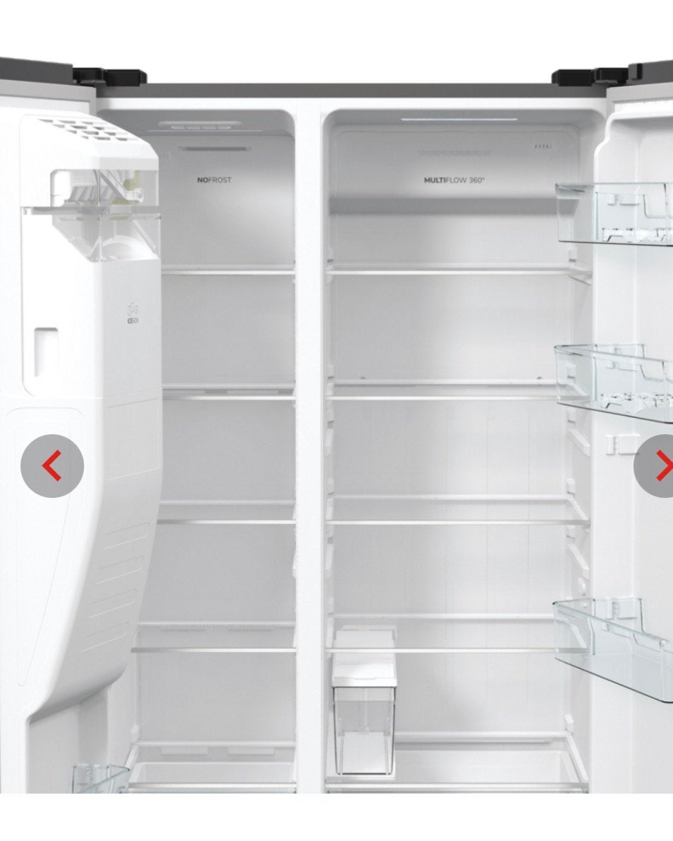 Gorenje Amerikaanse koelvriescombinatie water tabk ijsblokje, Gorenje, Gorenje, 200 liter of meer, 60 cm of meer