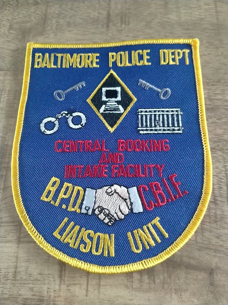 Usa , Maryland , Baltimore Police Department Patch , intake, Verzenden, Overige soorten, Amerika, Embleem of Badge
