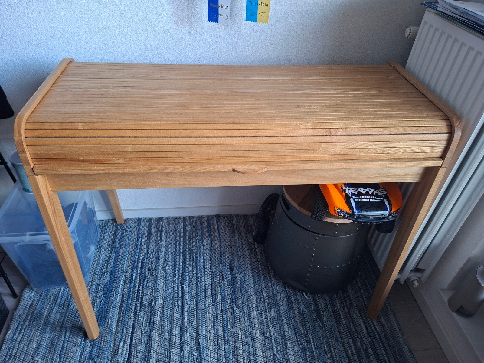 zuiver bureau barbier, bureautafel, Ophalen, Opbergruimte, Hout, Secretaire