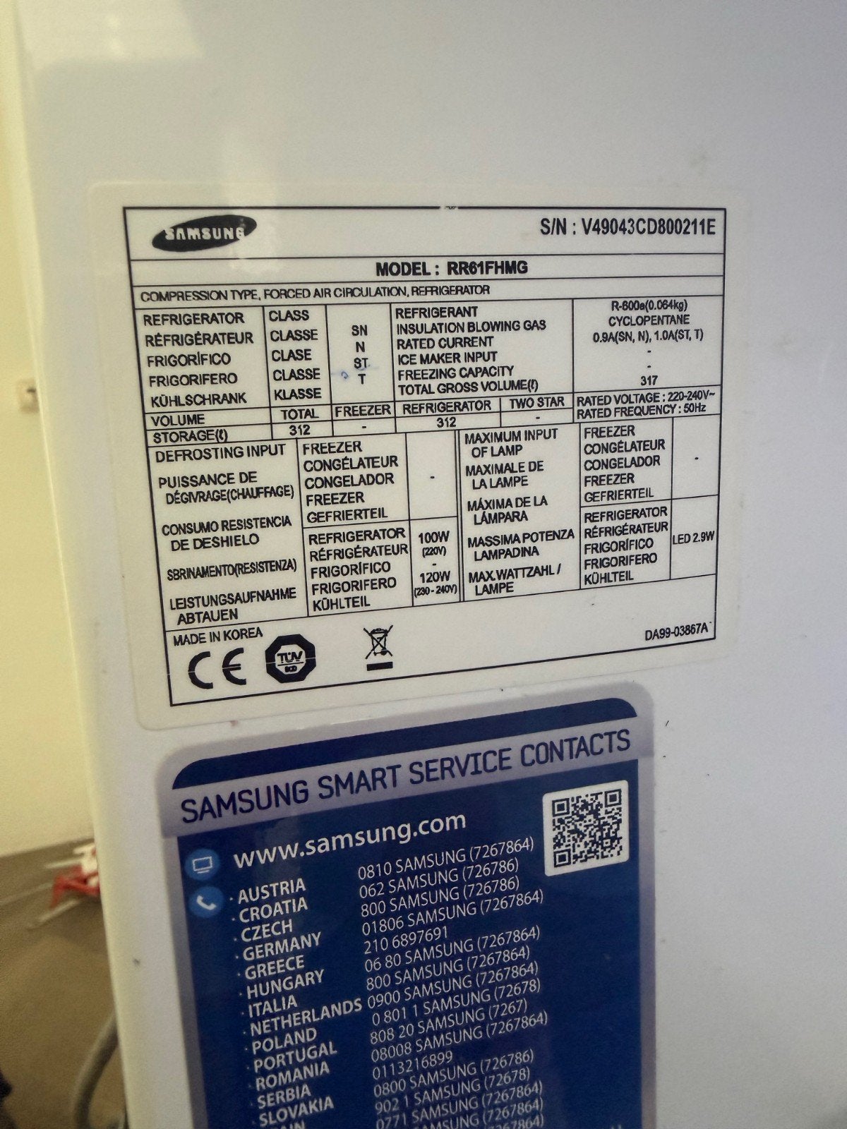 Foto 12 van samsung koelkast hoog model