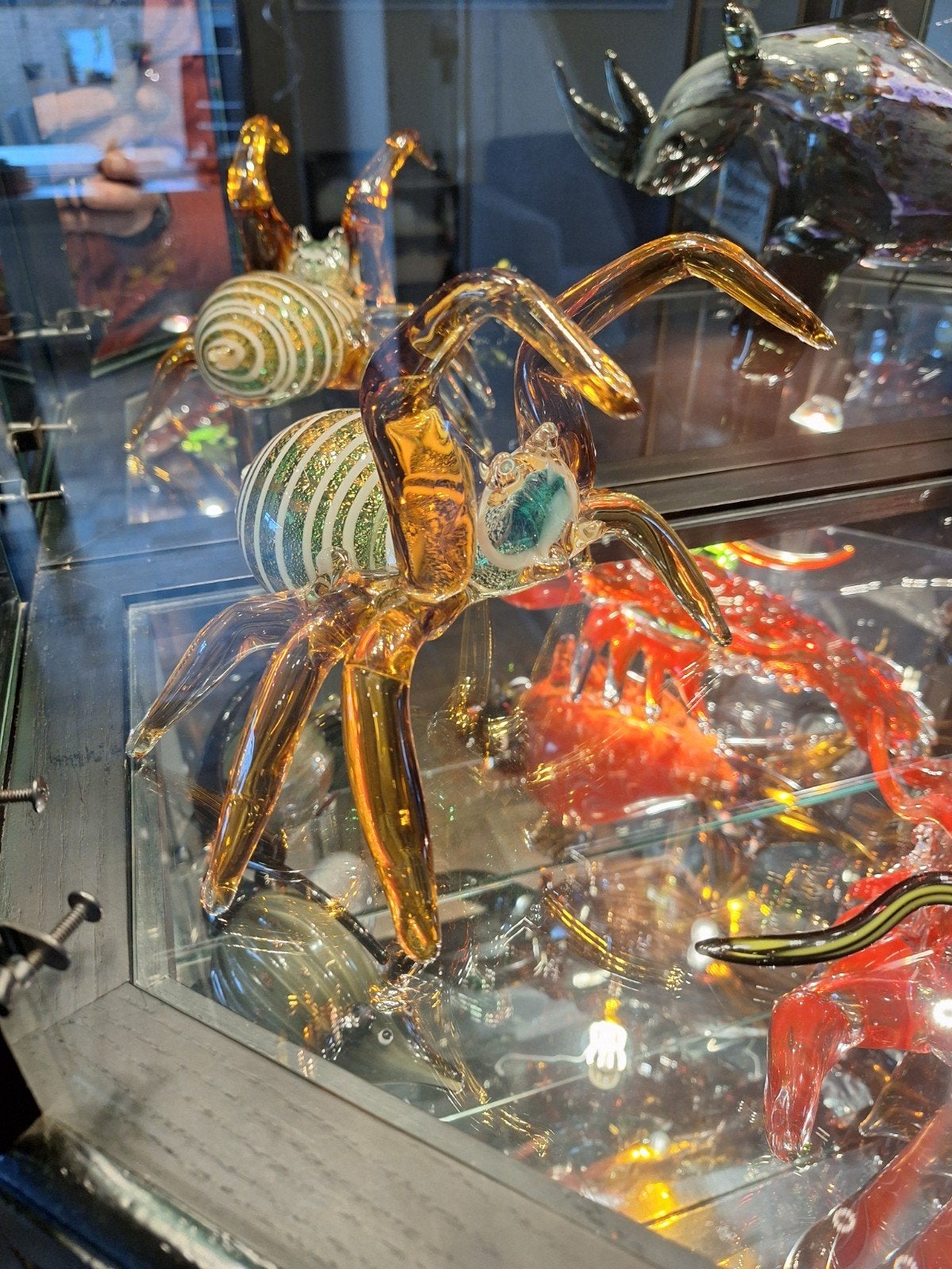 te koop mooie murano glazen vogelspin zie foto's, Ophalen