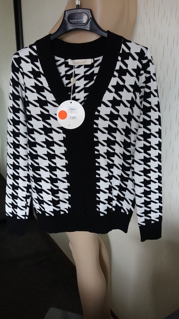 nieuwe CAPRICE trui zwart wit, Maat 38/40 (M), Nieuw, Caprice, Meerkleurig