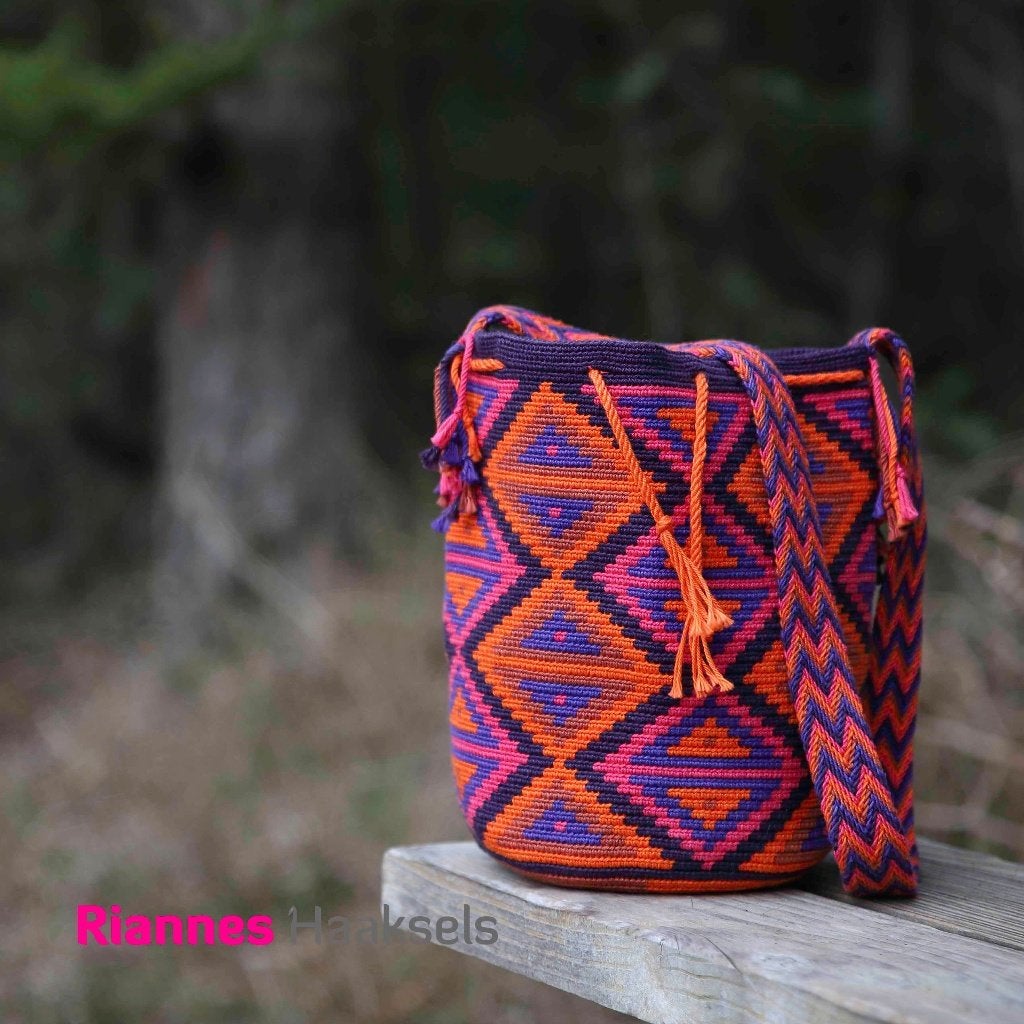 Mochila - tas - Boho - handgemaakt, Ophalen of Verzenden, Nieuw, Paars, Overige merken