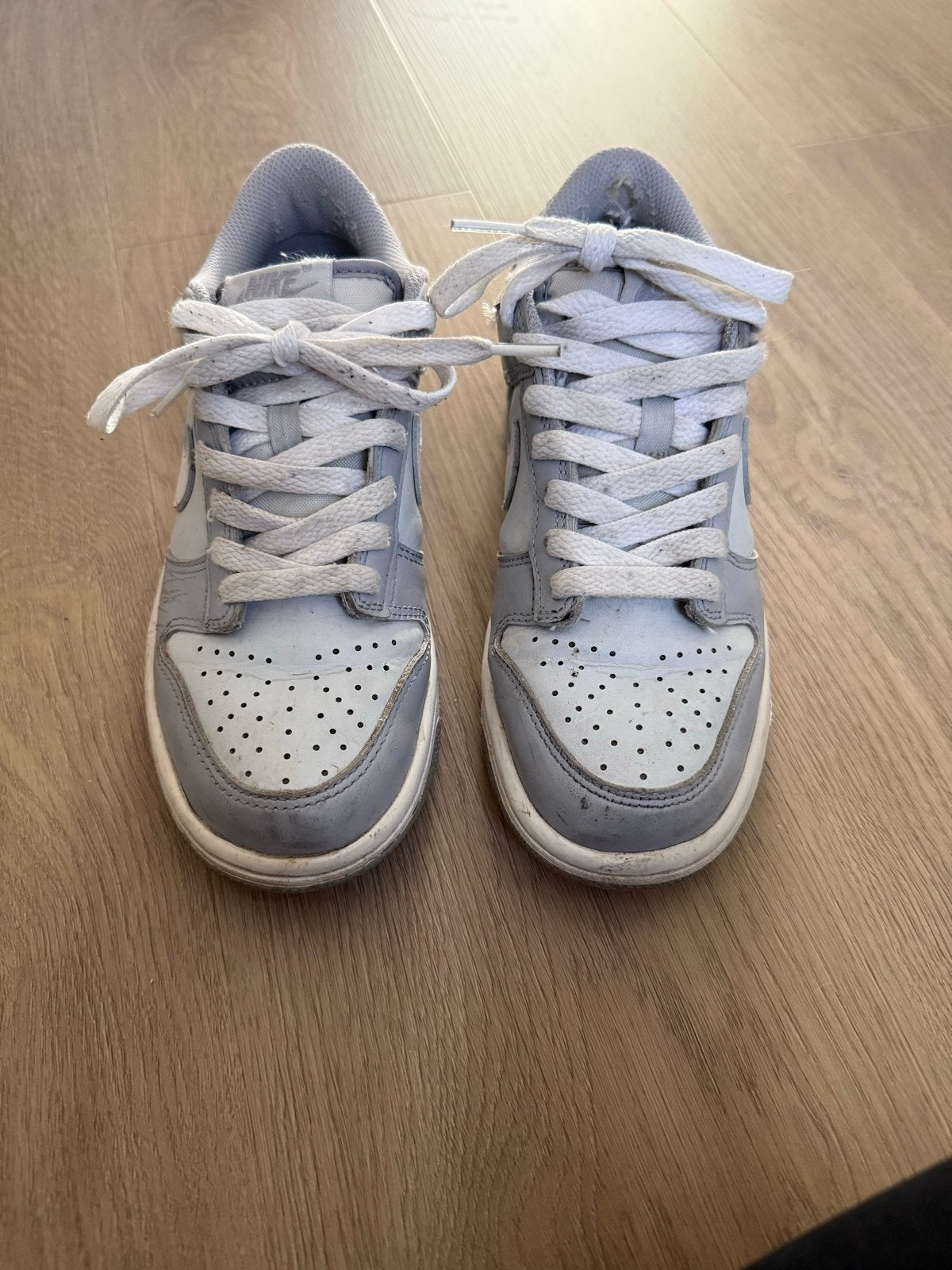 Nike Dunk Low Light Smoke Grey (GS) - Maat 36.5, Ophalen of Verzenden, Gedragen, Grijs, Sneakers of Gympen